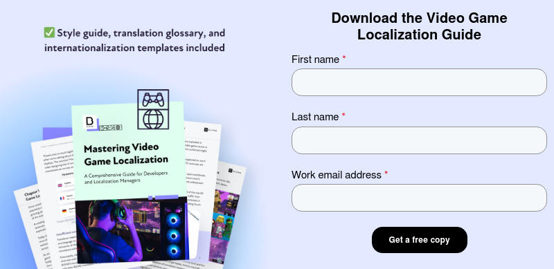 Video game localization guide